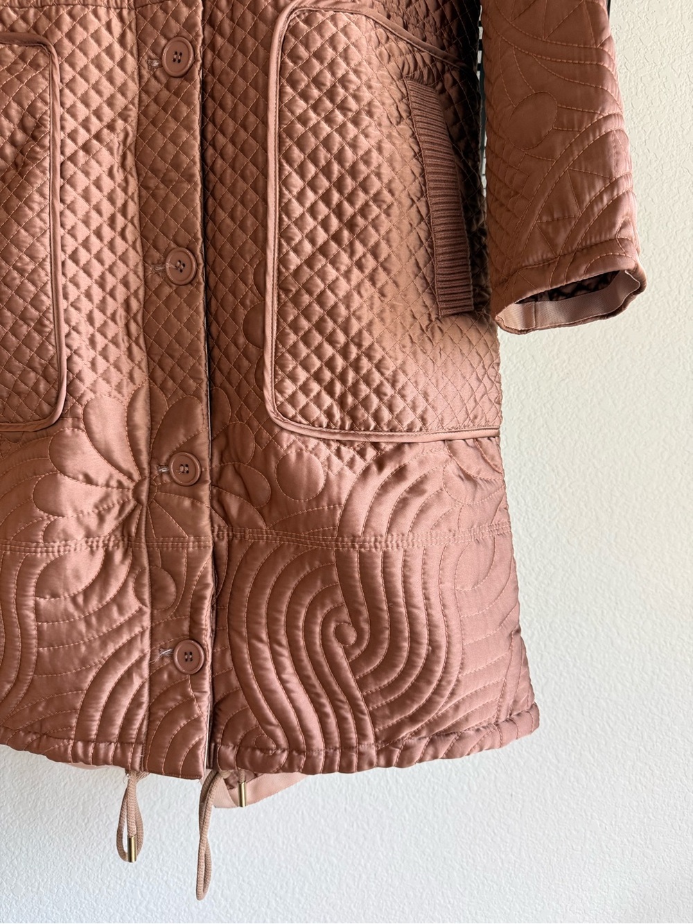 Anthropologie Embroidered Hooded Anorak Coat - Picture 6 of 9